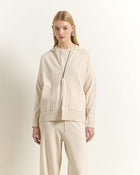 HOODIE WITH FRONT ZIP AND POCKETS