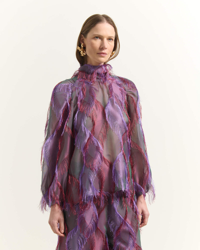 CAMICIA CON DETTAGLI FRANGIATI