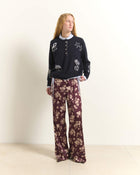 PRINTED FLUID TROUSERS