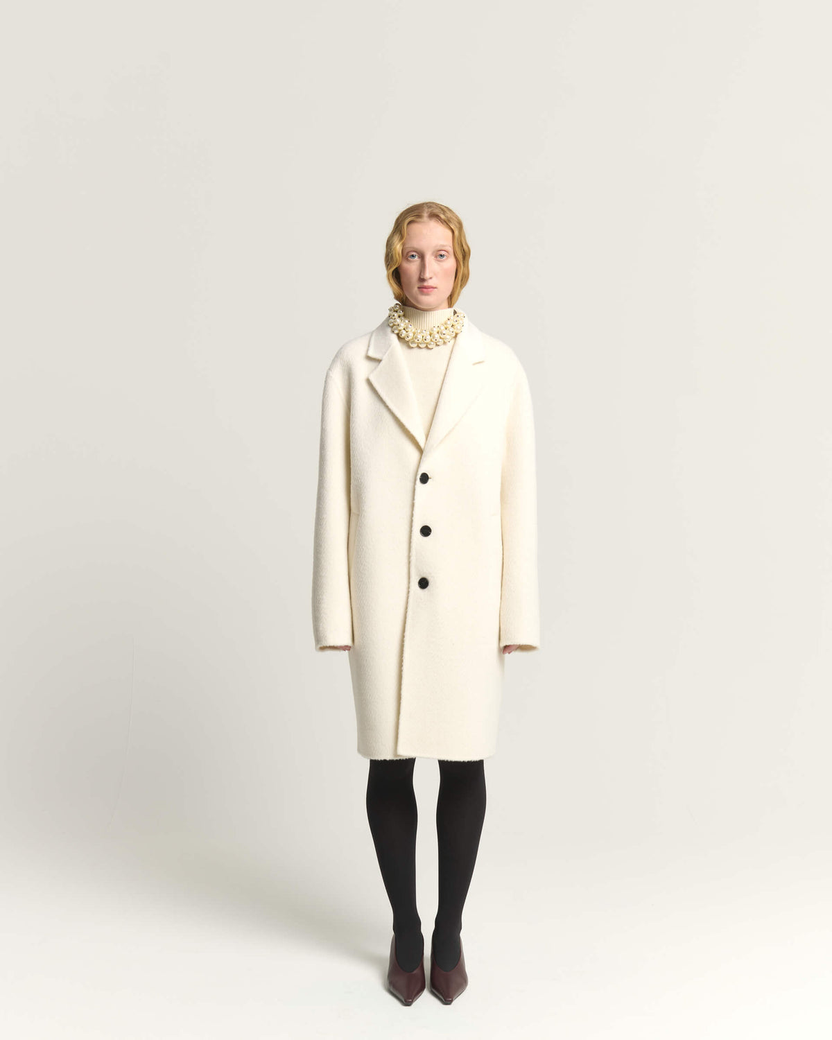 WOOL SINGLE-BREASTED COAT