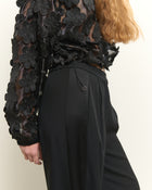 TROUSERS WITH TONAL SIDE BAND