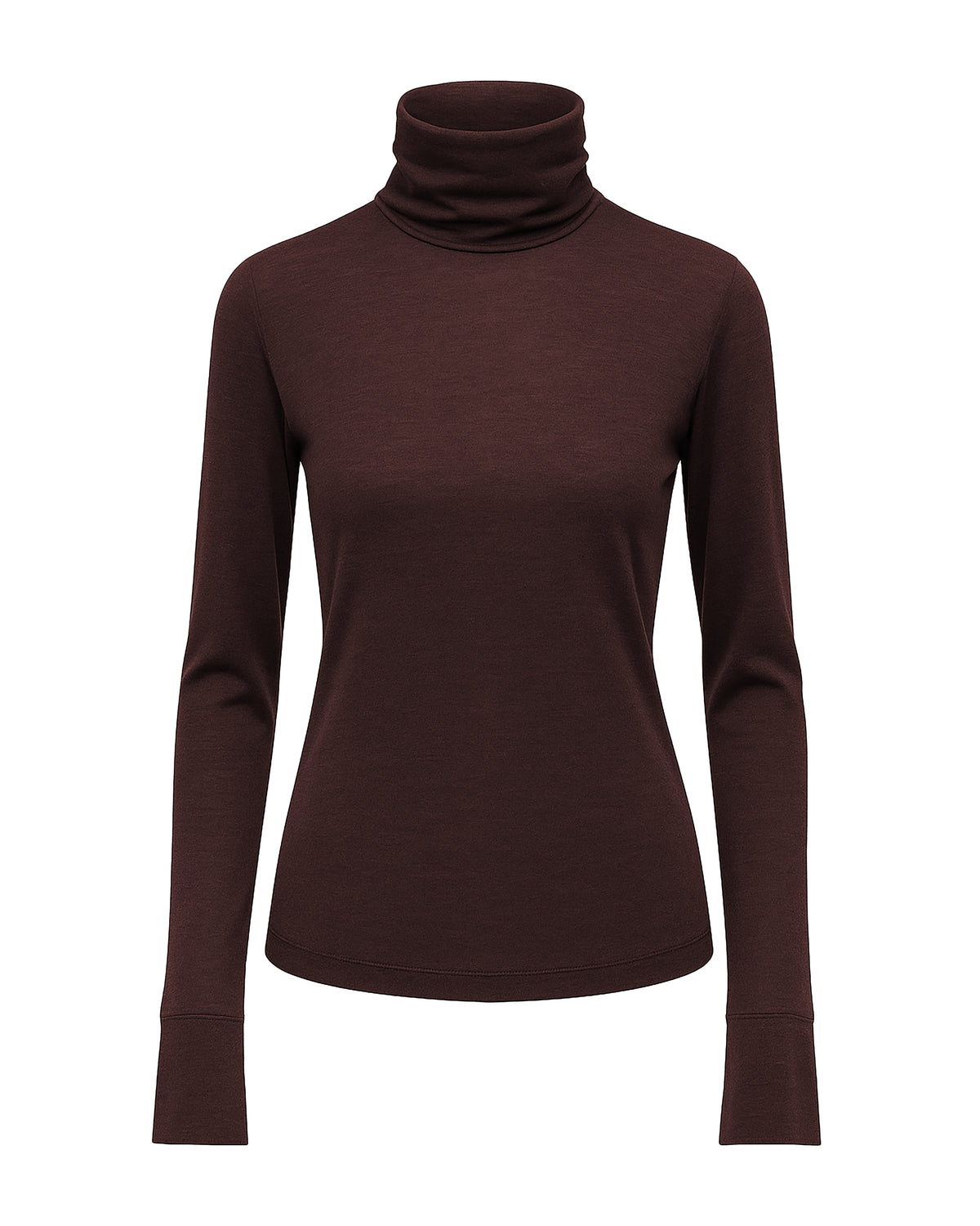 STRETCH JERSEY TURTLENECK