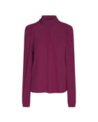BLUSA CON FIOCCO ANNODATO A COLLO ALTO