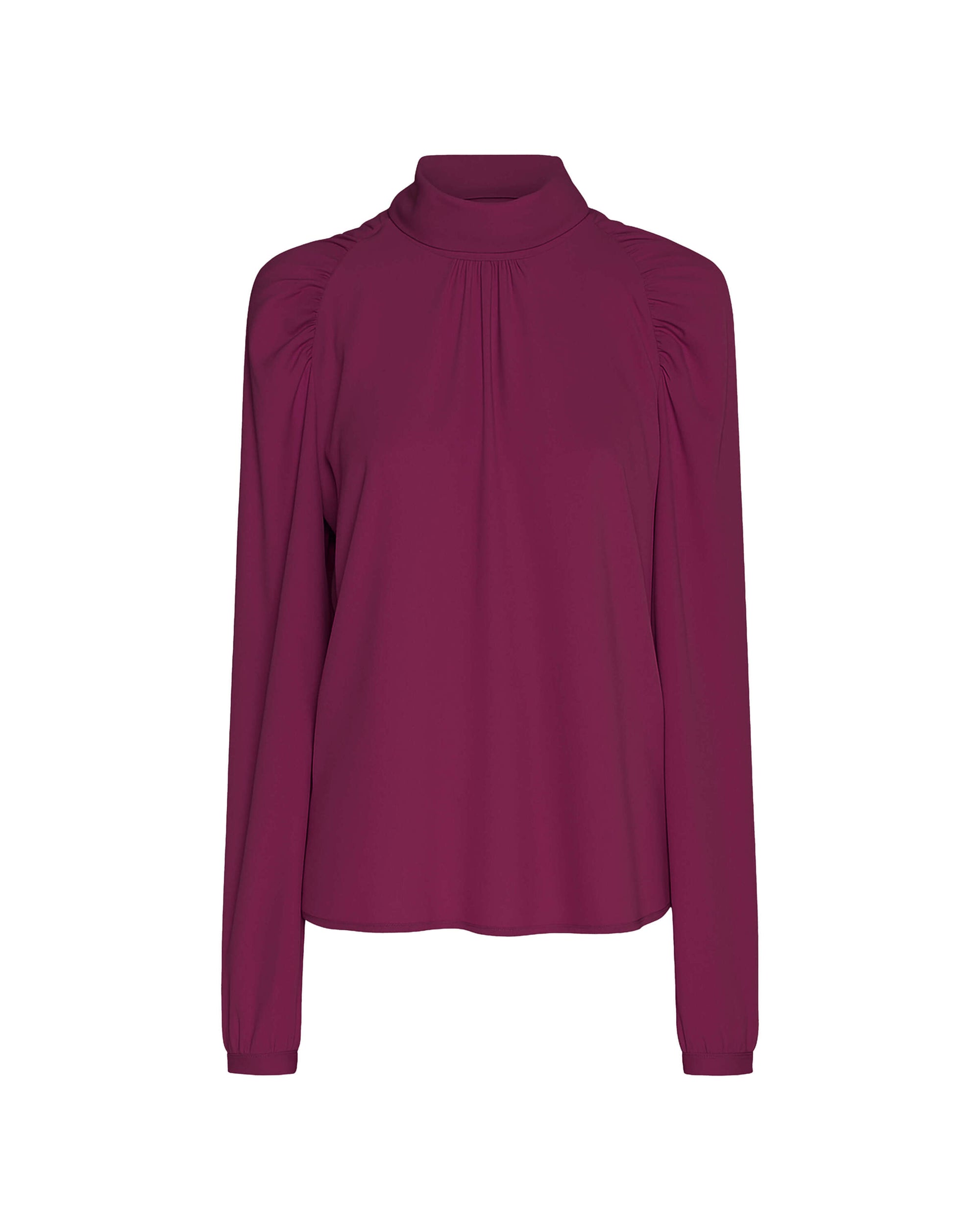 BLUSA CON FIOCCO ANNODATO A COLLO ALTO