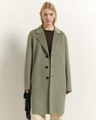 CAPPOTTO MONOPETTO IN LANA CON REVER CLASSICI