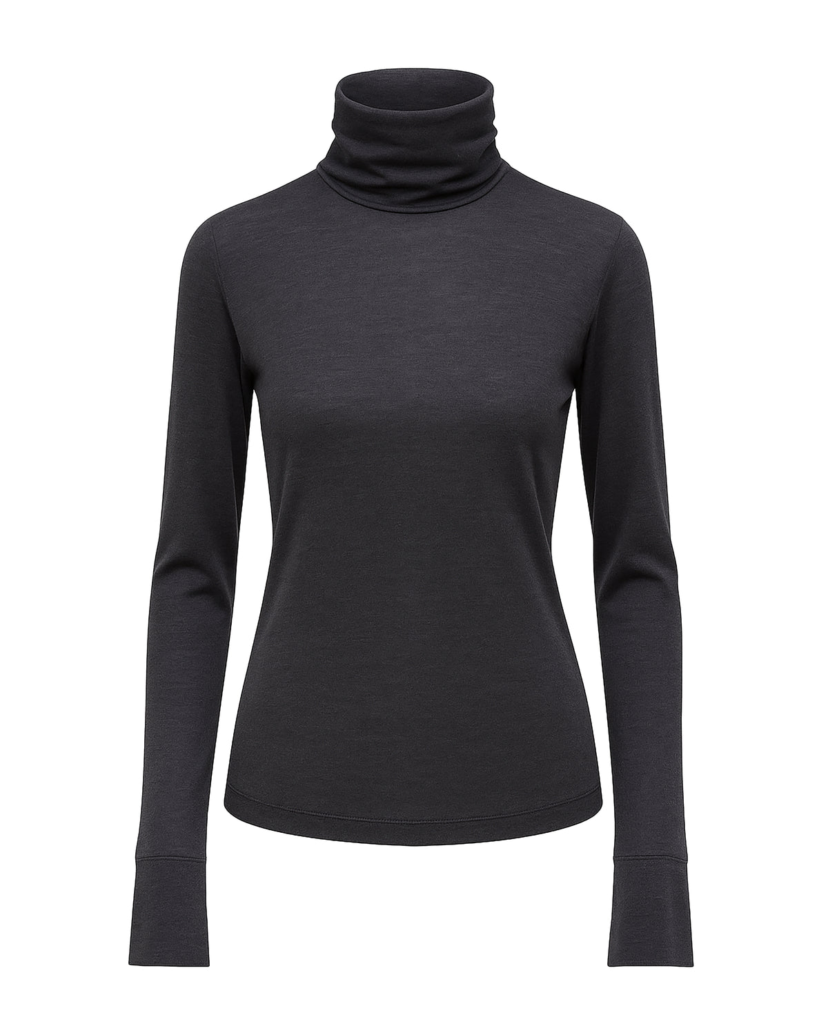 STRETCH JERSEY TURTLENECK