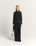 SHIRT WITH EMBROIDERED PLASTRON