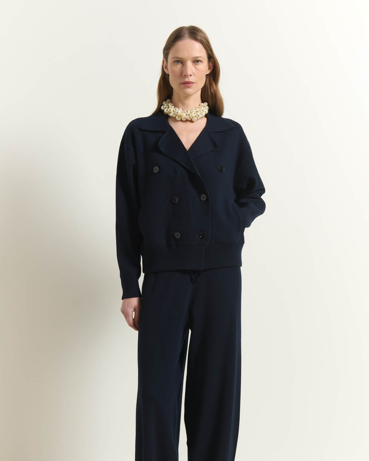 CARDIGAN DOPPIOPETTO IN LANA