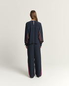PANTALONI CON BANDE LATERALI A CONTRASTO