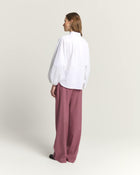 PANTALONI A GAMBA LARGA CON COULISSE IN VITA