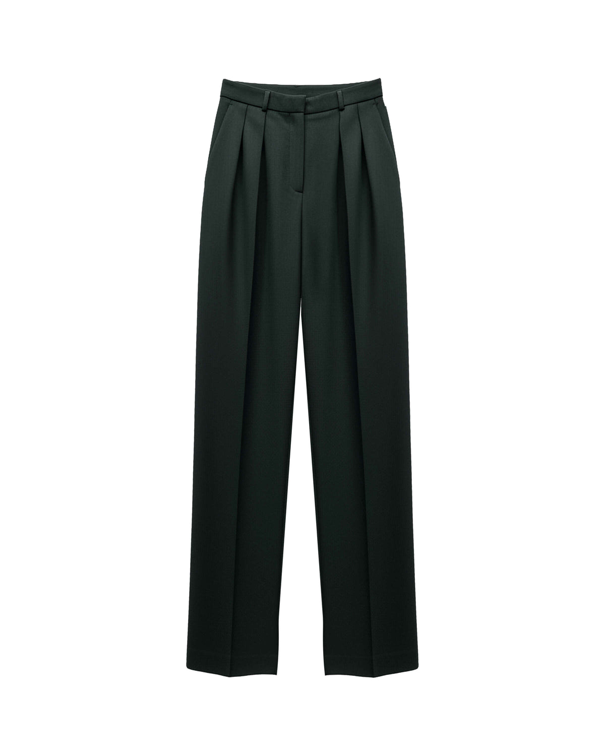 TAILORED TROUSERS WITH DOUBLE PLEATS