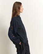 SHIRT WITH EMBROIDERED SLEEVES