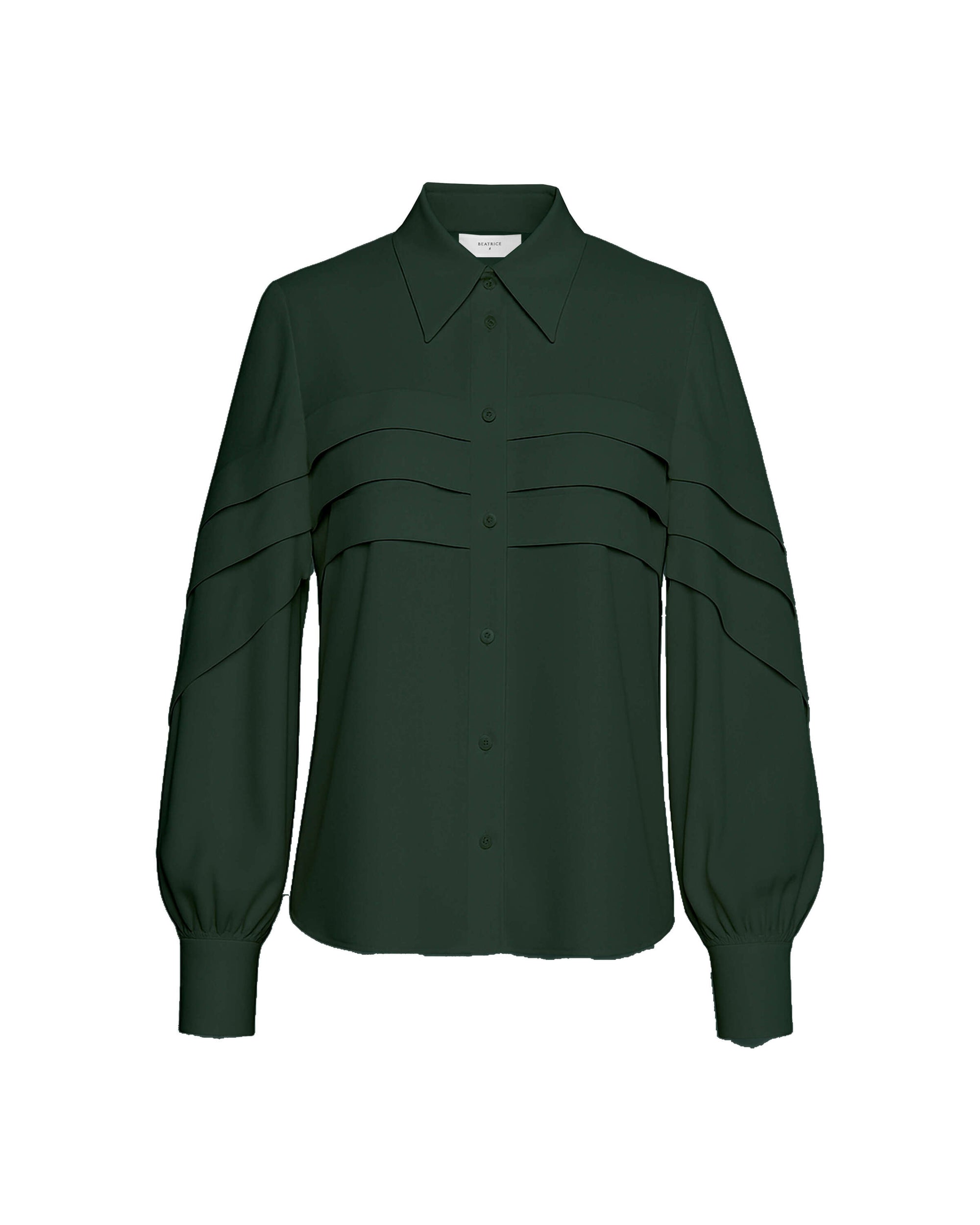 Camicia plissé con maniche ampie