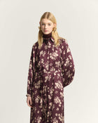 PRINTED FLUID DRESS WITH BELT