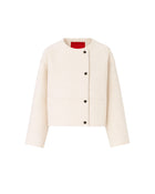 SHORT DOUBLE-BREASTED WOOL JACKET