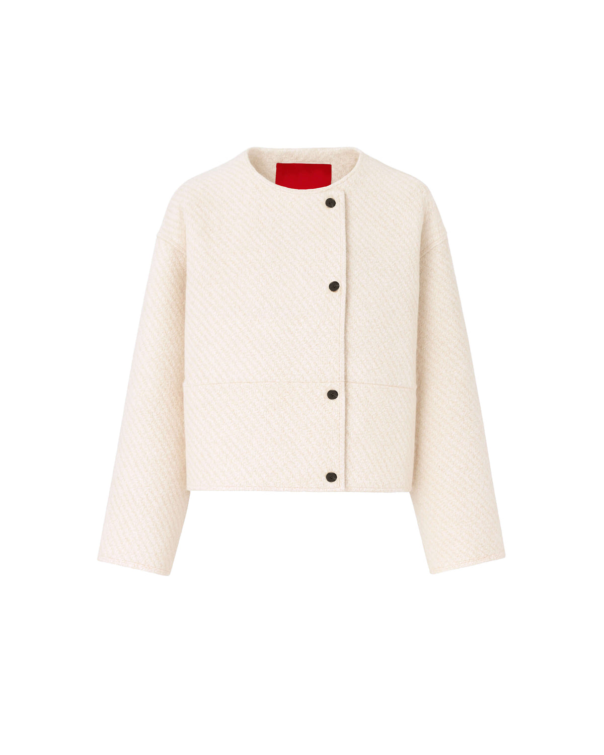 SHORT DOUBLE-BREASTED WOOL JACKET