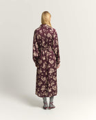 PRINTED FLUID DRESS WITH BELT