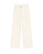 PANTALONI IN COTONE CON CINTURA