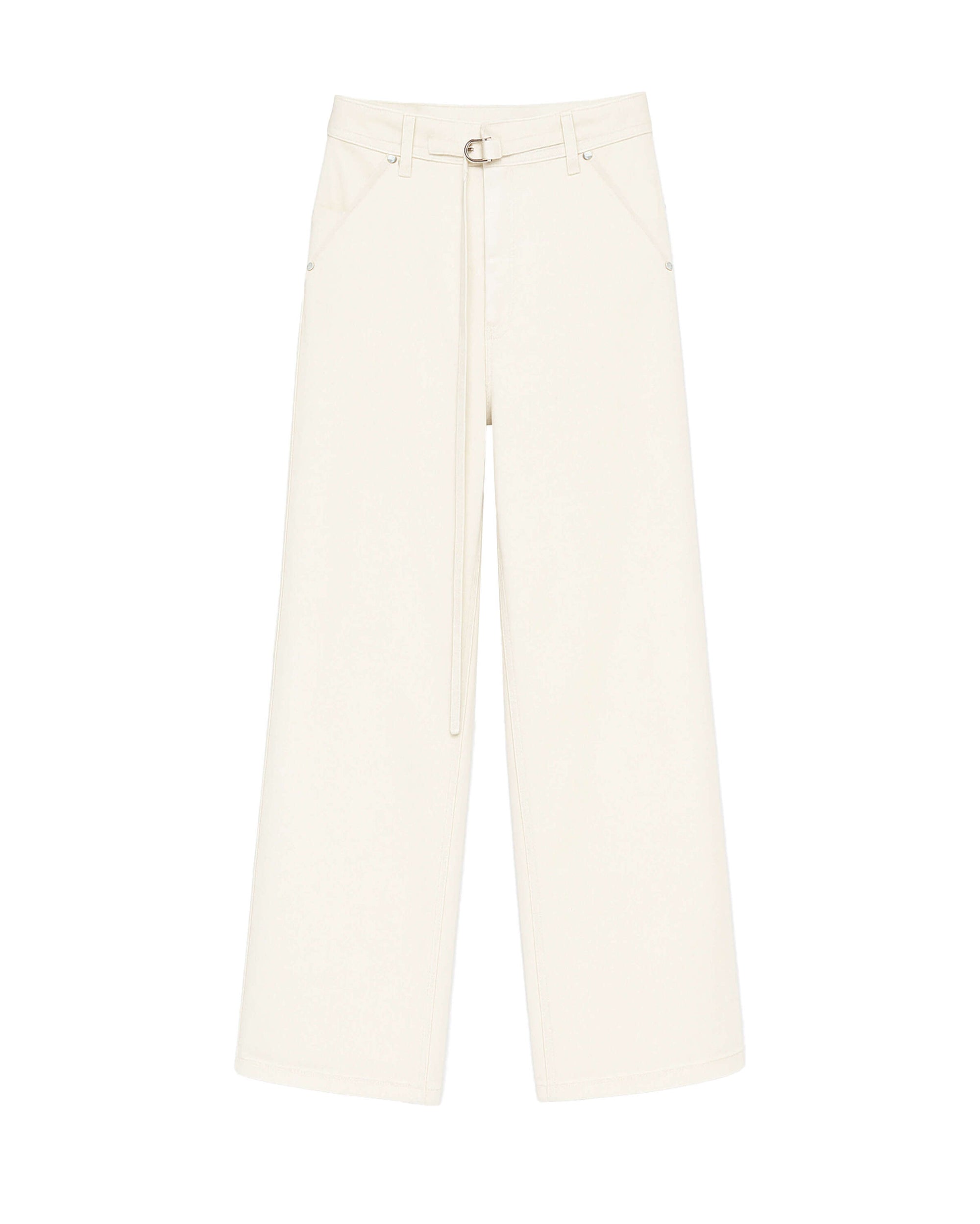 PANTALONI IN COTONE CON CINTURA