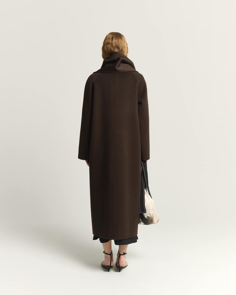CAPPOTTO LUNGO CON SCIARPA INTEGRATA