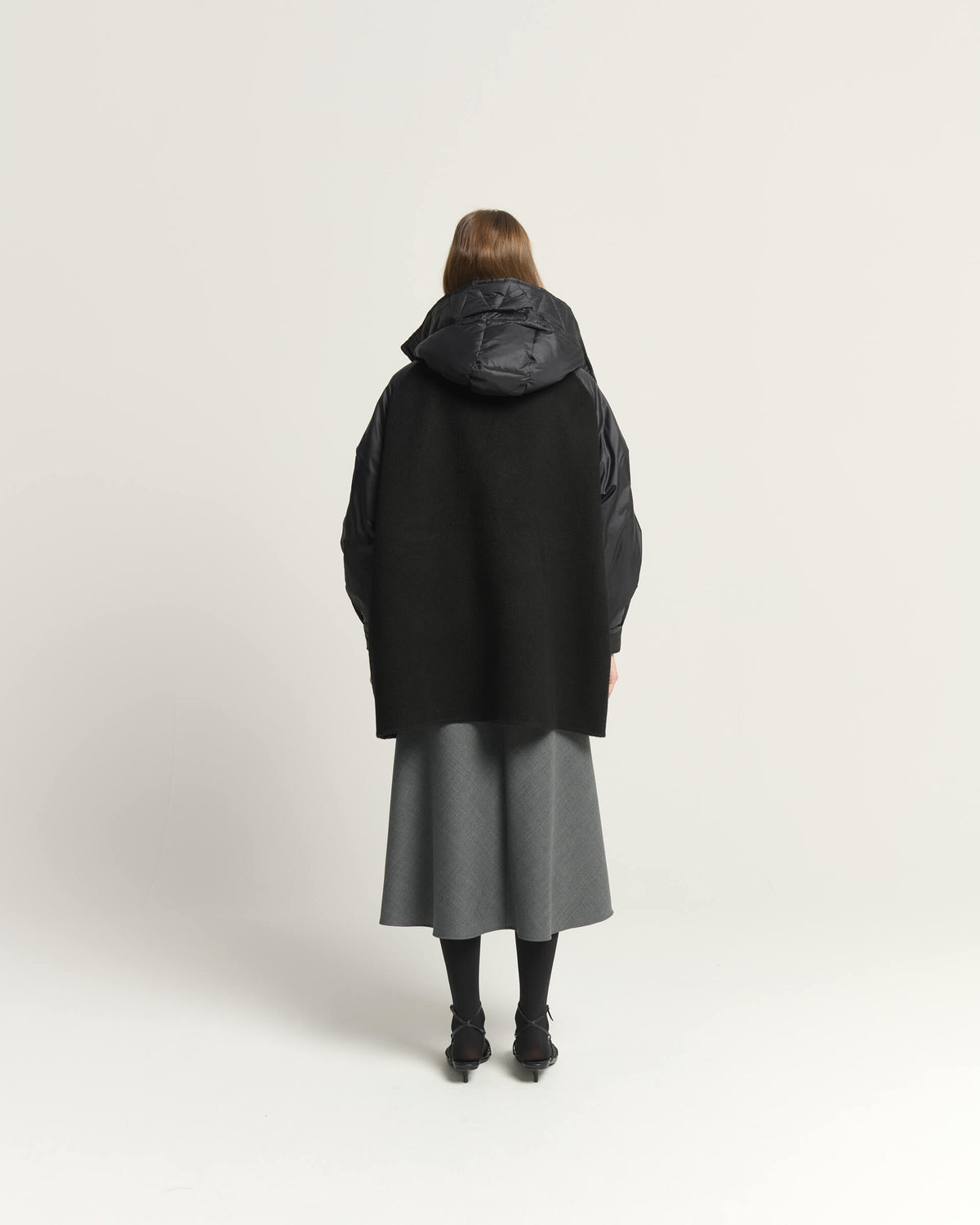WOOL BLEND PADDED COAT