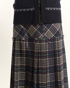 GONNA MIDI IN TARTAN CON DETTAGLI AD ANELLO
