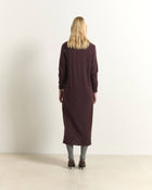 WOOL POLO DRESS WITH EMBROIDERY
