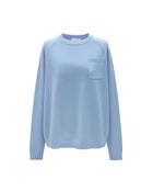 MAGLIONE DI LANA CON TASCHINO APPLICATO SUL PETTO