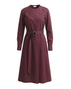 MIDI DRESS WITH MILITARY DETAILS