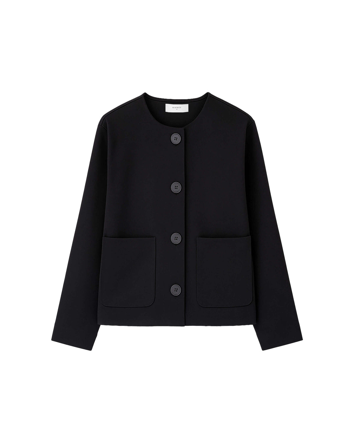 SHORT JACKET WITH PATCH POCKETS