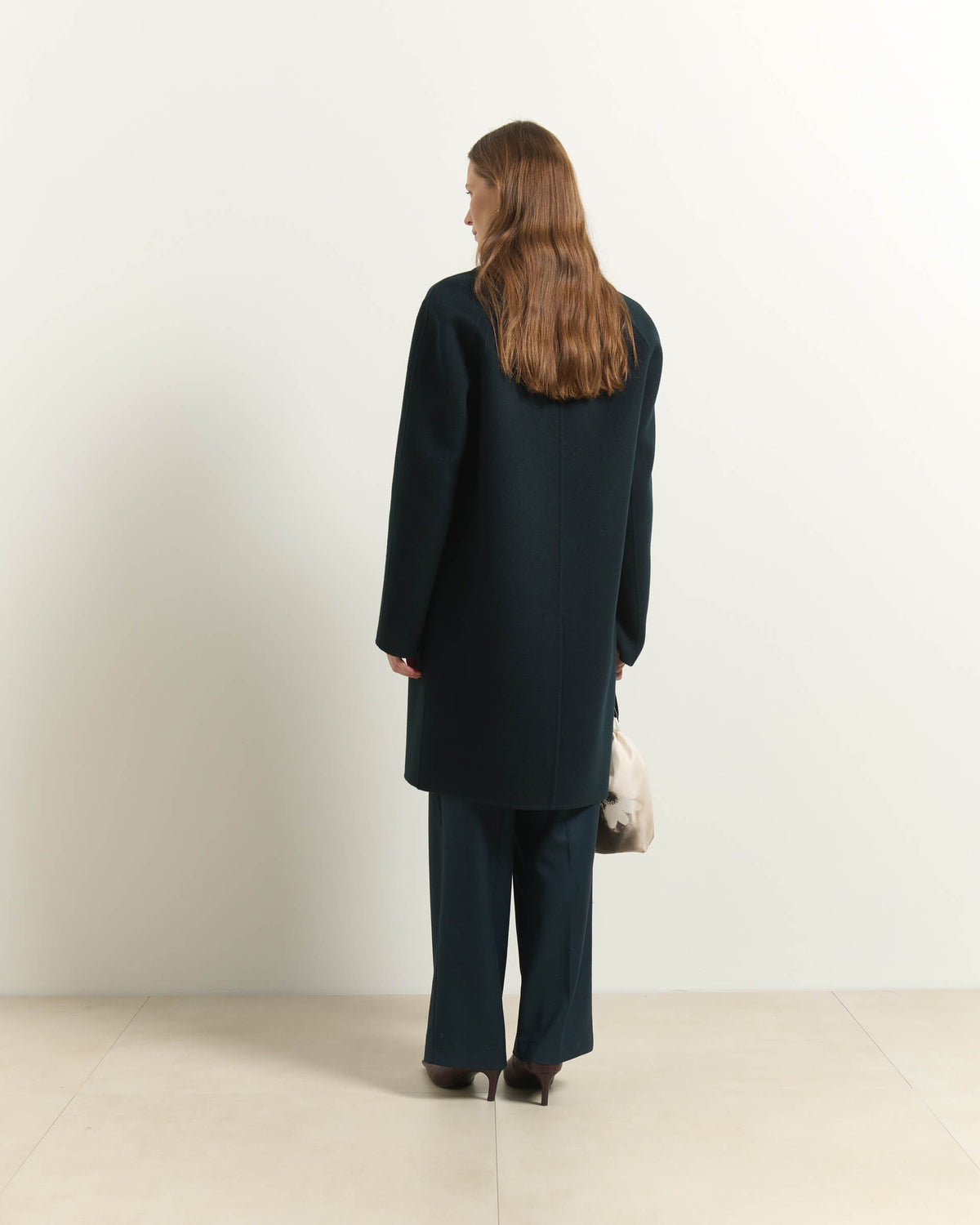 CAPPOTTO MONOPETTO IN LANA CON REVER CLASSICI