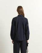 SHIRT WITH EMBROIDERED SLEEVES