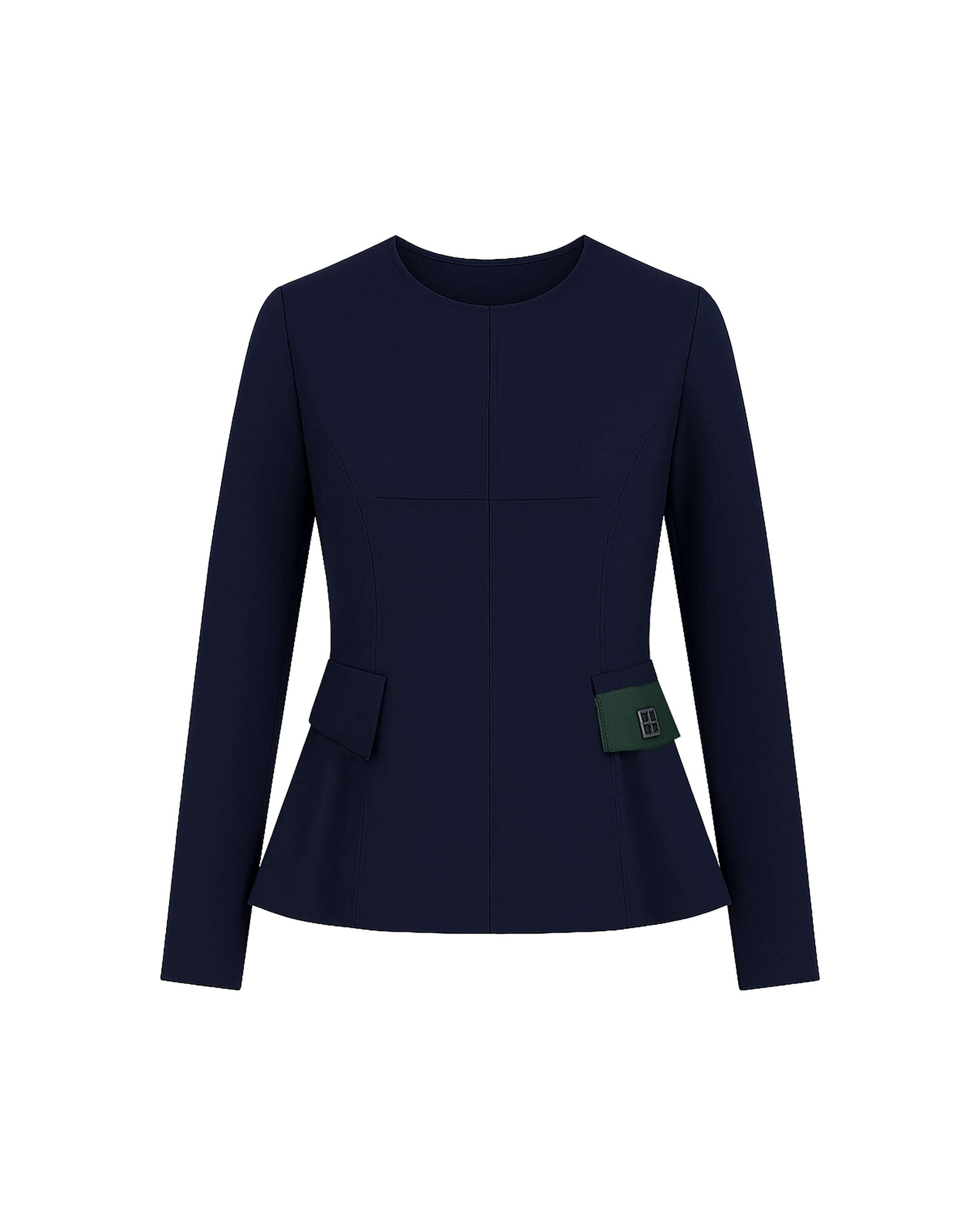PEPLUM SHIRT WITH POCKETS