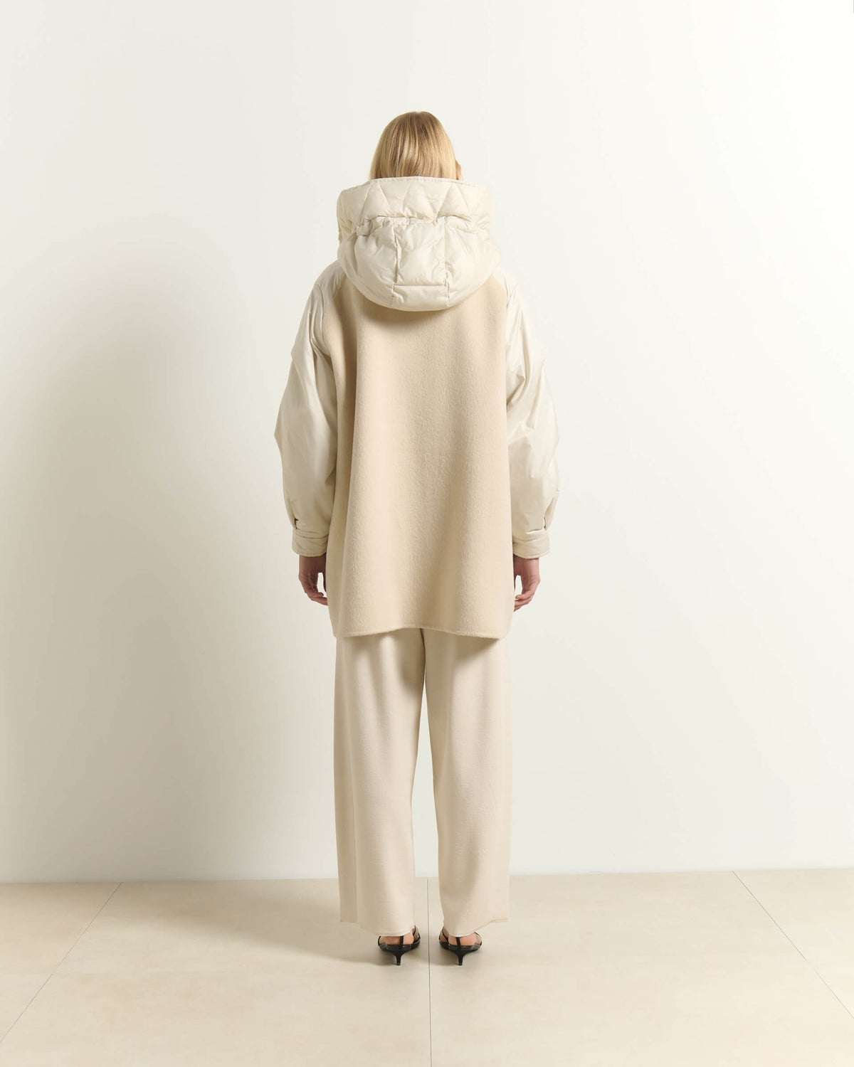 WOOL BLEND PADDED COAT