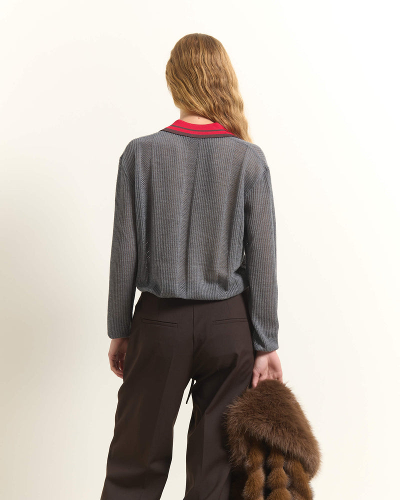 POLO IN LANA, SETA E CASHMERE