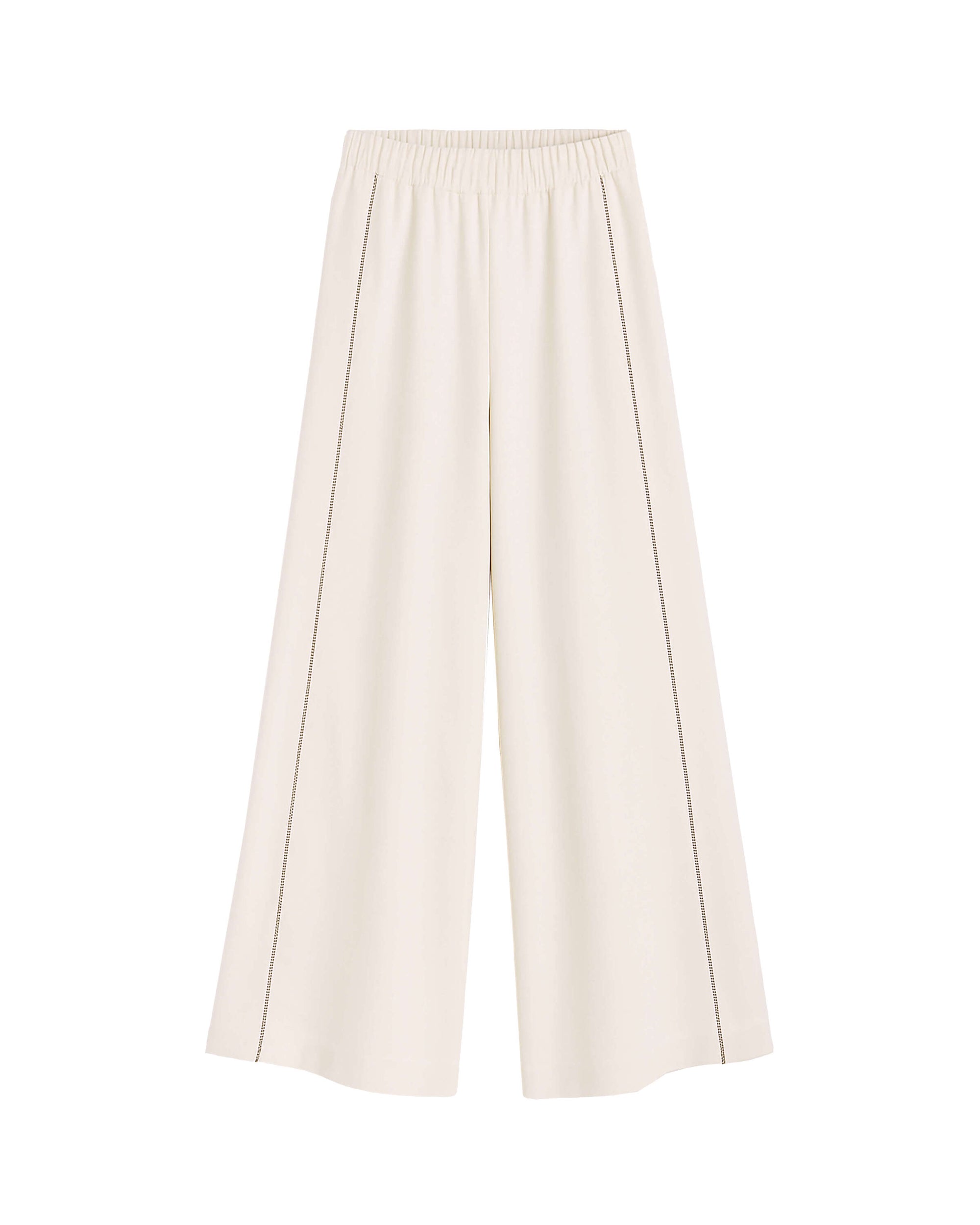PANTALONI AMPI CON DETTAGLI IN ACCIAIO