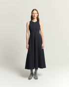 DRESS WITH CONTRAST STITCHING
