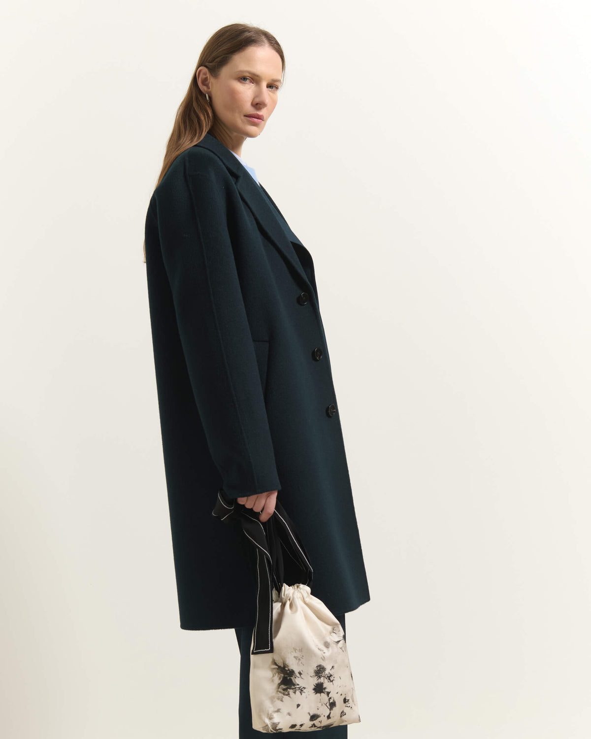 CAPPOTTO MONOPETTO IN LANA CON REVER CLASSICI