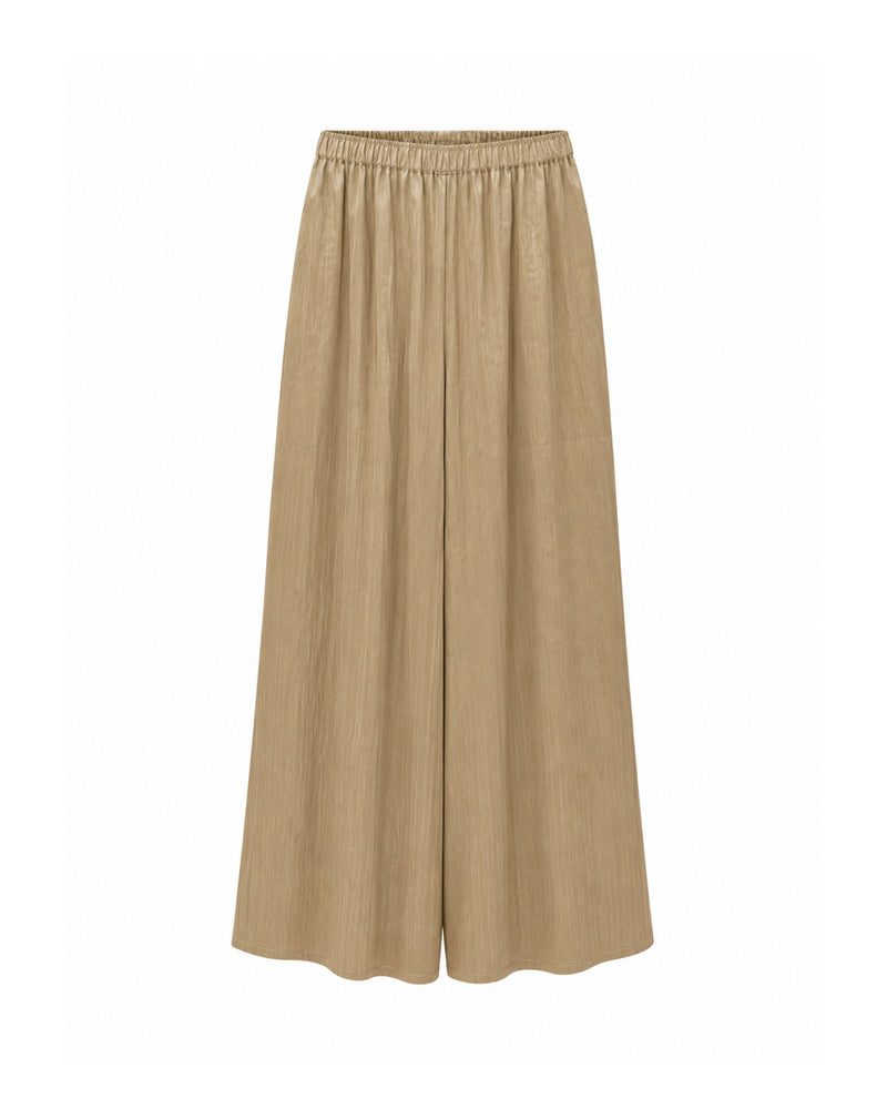 Wide-Leg Trousers with Elasticated Waist