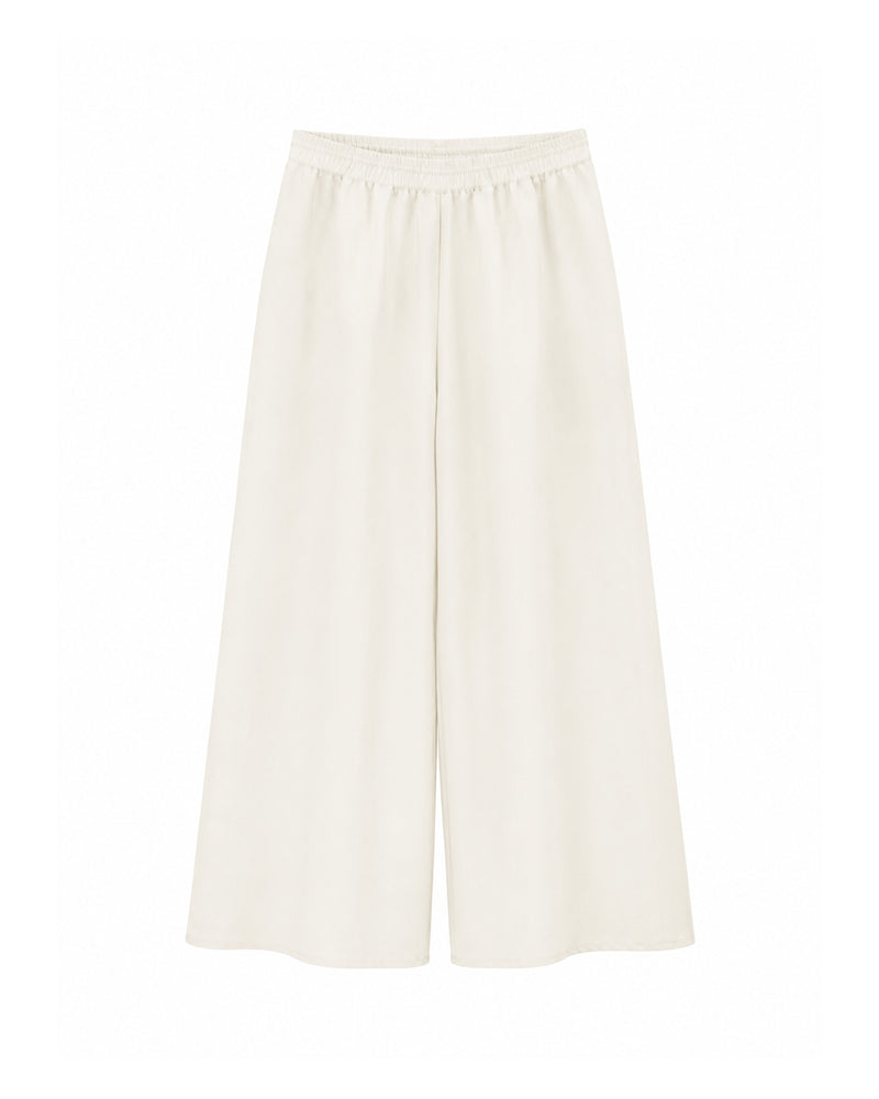 Wide-Leg Trousers with Elasticated Waist