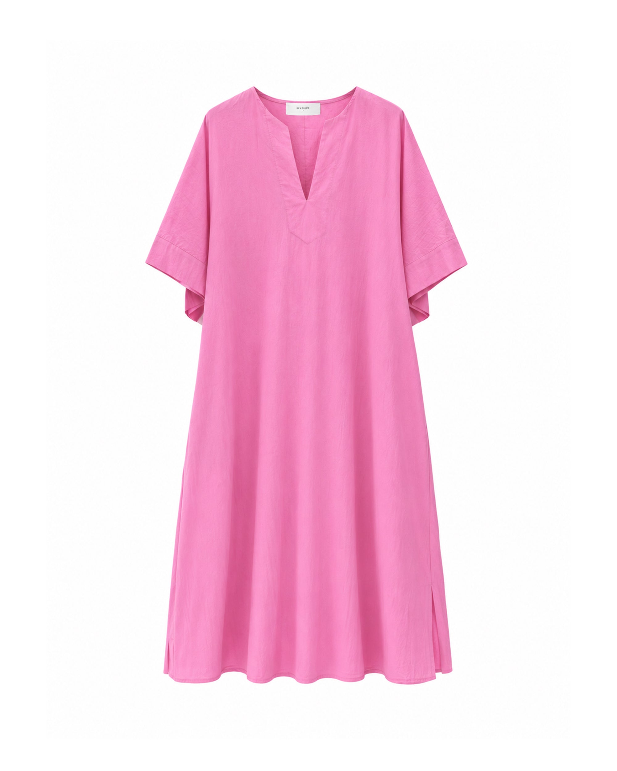 Abito midi in cotone fluido