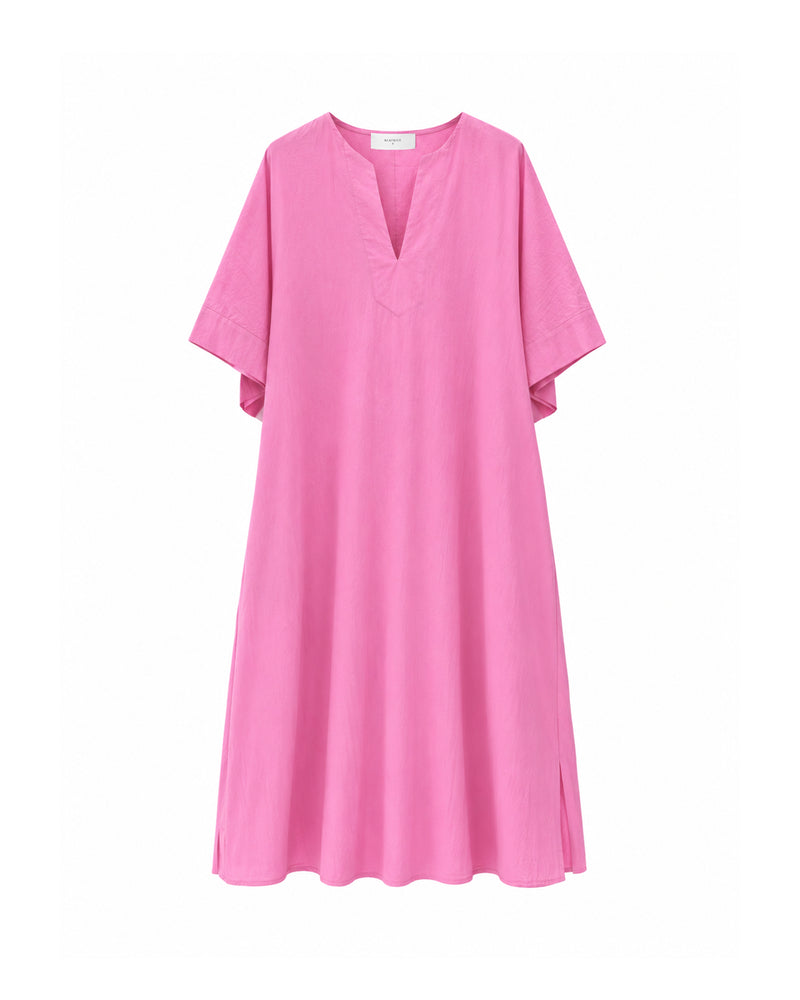 Fluid Cotton Midi Dress