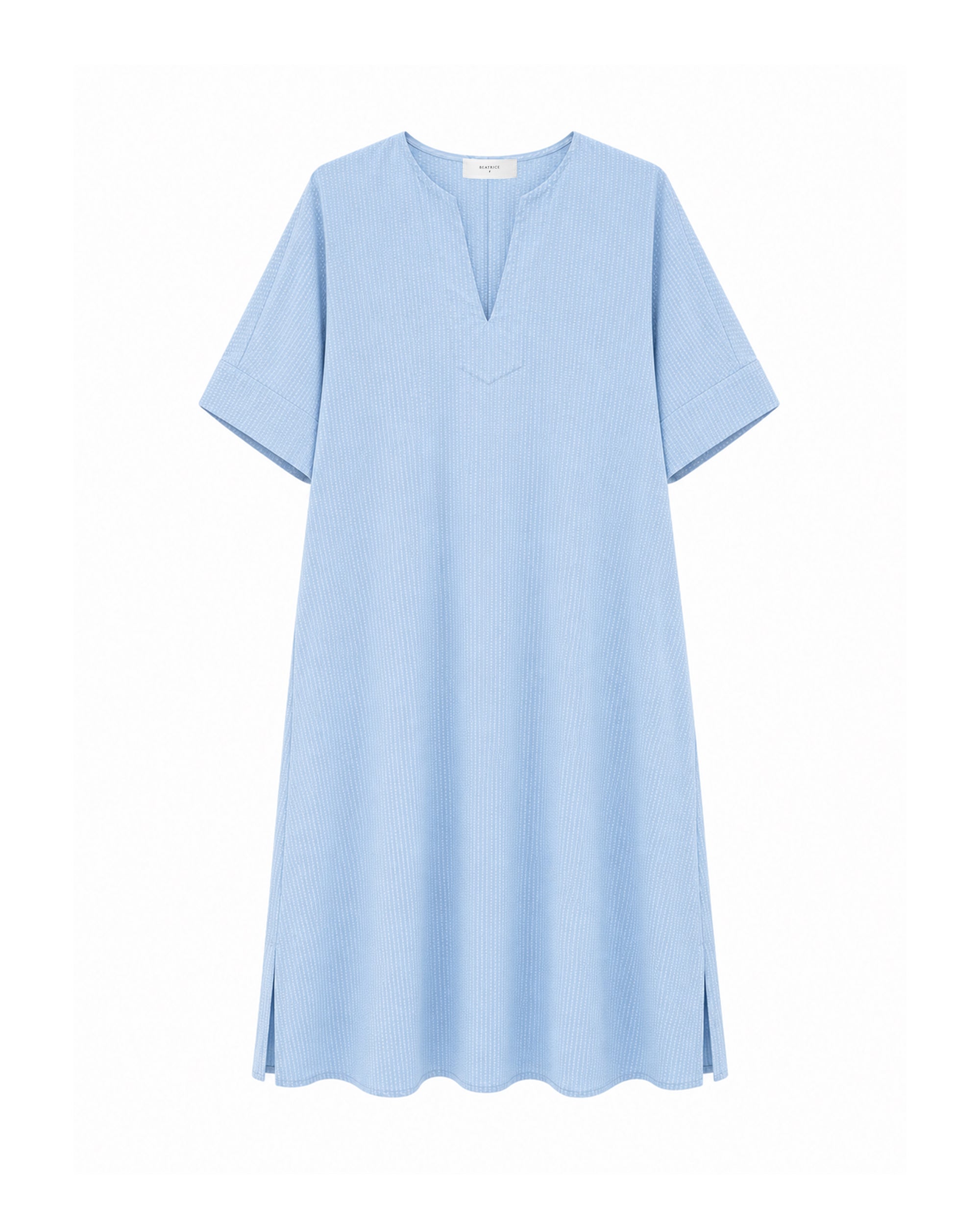 Abito midi in cotone fluido