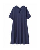 Abito midi in cotone fluido