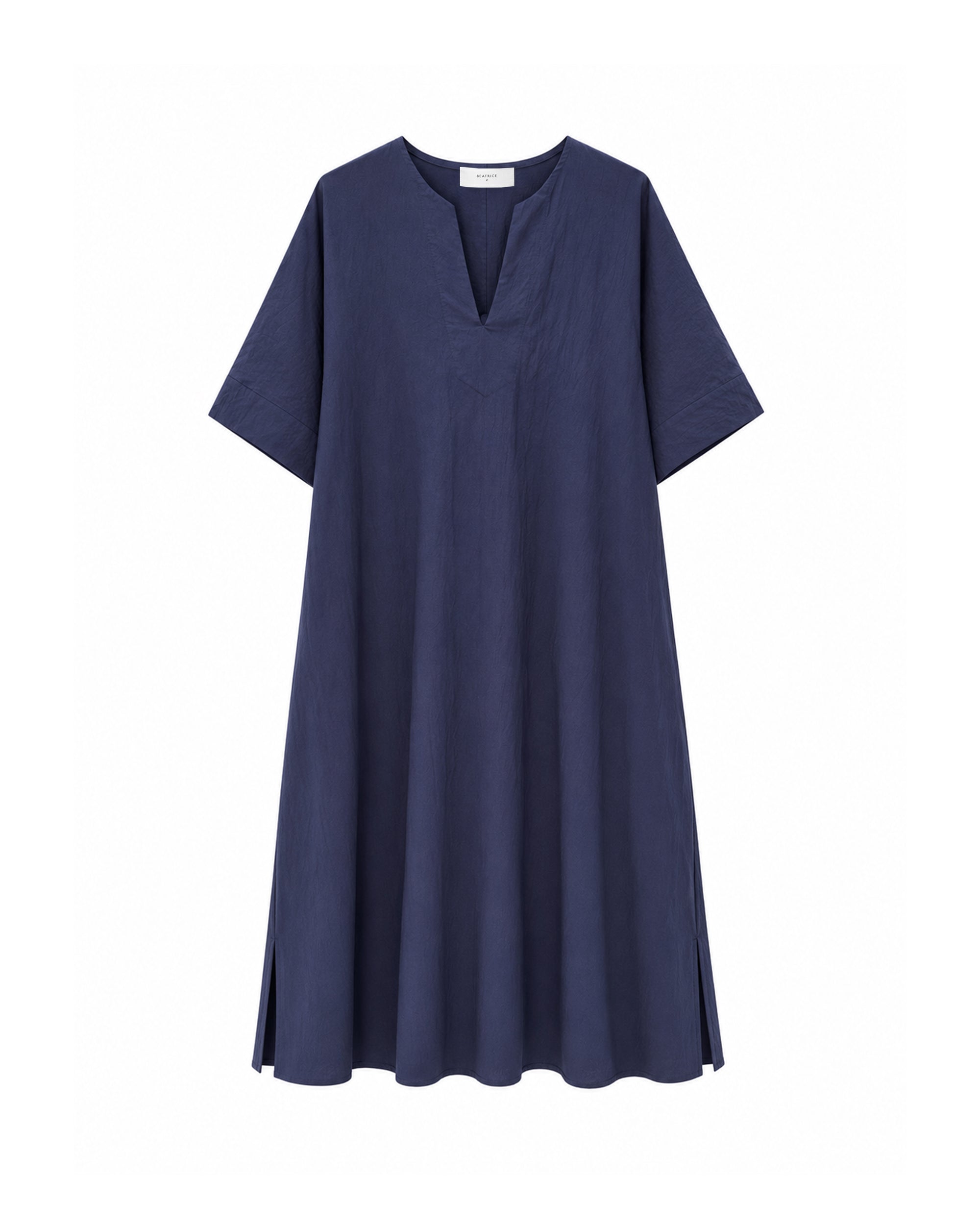 Abito midi in cotone fluido